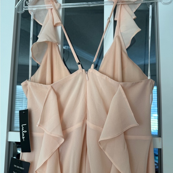 Lulu's Blush Ruffle Maxi Dress - Picture 7 of 13